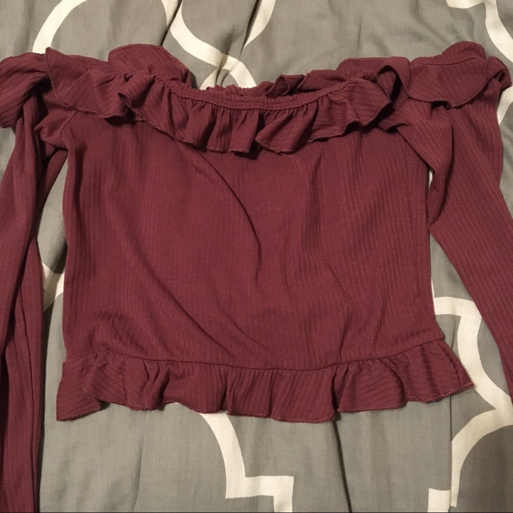 Pacsun Off the Shoulder Crop Top